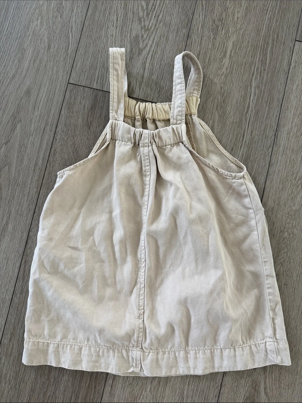 Zara girls jumper dress khaki size 4 years